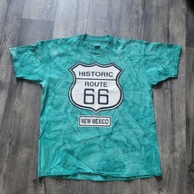 Mens Vtg Route 66 T Shirt New Mexico Single Stitch Y2K No S Tie Dye Blue Size Xl - £27.12 GBP