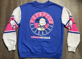 Sanrio Pochacco Womens Sweatshirt Large Blue Hello Kitty Friends Forever Graphic - £13.23 GBP