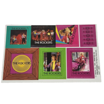 Vintage 1985 Mattel Barbie &amp; The Rockers Cardboard Accessories Records Flyers - £11.39 GBP