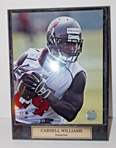 Cadillac Carnell Williams Photo Plaque Tampa Bay Buccaneers 8x10 Framed NFL - £15.97 GBP