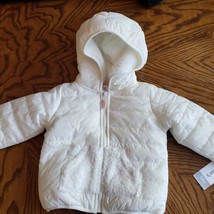 Carters Baby Girls Layette 4 Sherpa Hoodie Full Zip Up Jacket Size 12 Months - £4.37 GBP