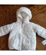 Carters Baby Girls Layette 4 Sherpa Hoodie Full Zip Up Jacket Size 12 Mo... - $5.60