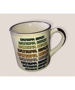 Vintage Coffee Mug Daytona Beach Fl. Rainbow Text Colors Retro, Nostalgic - £9.43 GBP