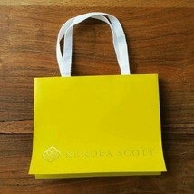 Authentic Kendra Scott Yellow w/ Gold 6 1/2&quot; x 8&quot; Gift Bag (NEW) - £7.80 GBP