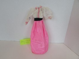 MATTEL 1982 Angel Face Barbie White &amp; Pink Dress - $6.88
