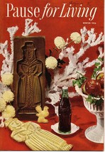 Coca Cola Pause for Living Magazine Winter 1956 Christmas Make Believes - £5.34 GBP