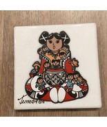 Tile Teissedre Southwest Storyteller Native American Italian Made USA 4x... - £9.66 GBP