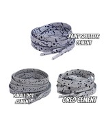 Grey Cement Print Flat Laces Shoelaces fit For Air AJ Jordan 4 IV UNC Mi... - $1,170.73 MXN