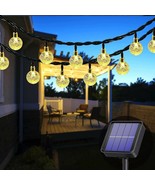 Solar String Lights Outdoor 60 LED 26FT Crystal Globe Lights 8 Modes Wat... - $18.68