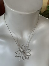 Silver Tone Necklace 18” Long - £8.04 GBP