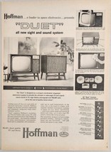 1959 Print Ad Hoffman Duet Pan-O-Vision TV Set &amp; Stereo Phonograph Record Player - £15.98 GBP