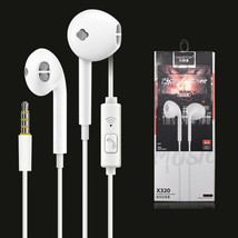 Genuine Handsfree Wired Headphones Earphones Earbud with Mic For Samsung iPhone - £7.04 GBP