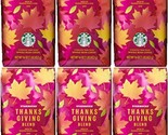 6 PACK Starbucks Thanksgiving Blend Whole Bean Coffee 16 oz (2021) - £39.61 GBP
