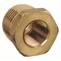 Brass Hex Reducing Bushing 3/8&quot; Male NPT x 1/4&quot; Female NPT-10pcs - $13.50