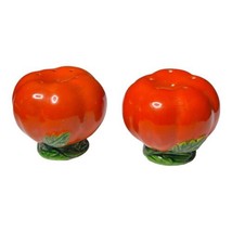 Vintage Maruhon Ware Japan Ceramic Tomato Salt and Pepper Shakers 1920-1940 - £13.45 GBP