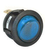 Off / On 10 Amp Round Rocker Switch Lights Up Blue When Switch Is Turned On - £11.75 GBP