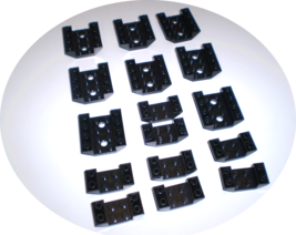 16 Used LEGO Black Slope Brick 45 4x4 - 4x2 Double Inverted 72454 - 4871 - £7.82 GBP