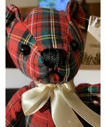 Christmas Bear 2015 / Red Plaid/Preowned - $10.00
