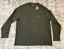 Polo Ralph Lauren Shirt Mens XXL Long Sleeve Classic Player Logo Olive G... - $34.64