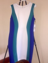 Nwt Calvin Klein Dress Sz 12 (Msrp $89) - Gold Back Zipper - £38.93 GBP