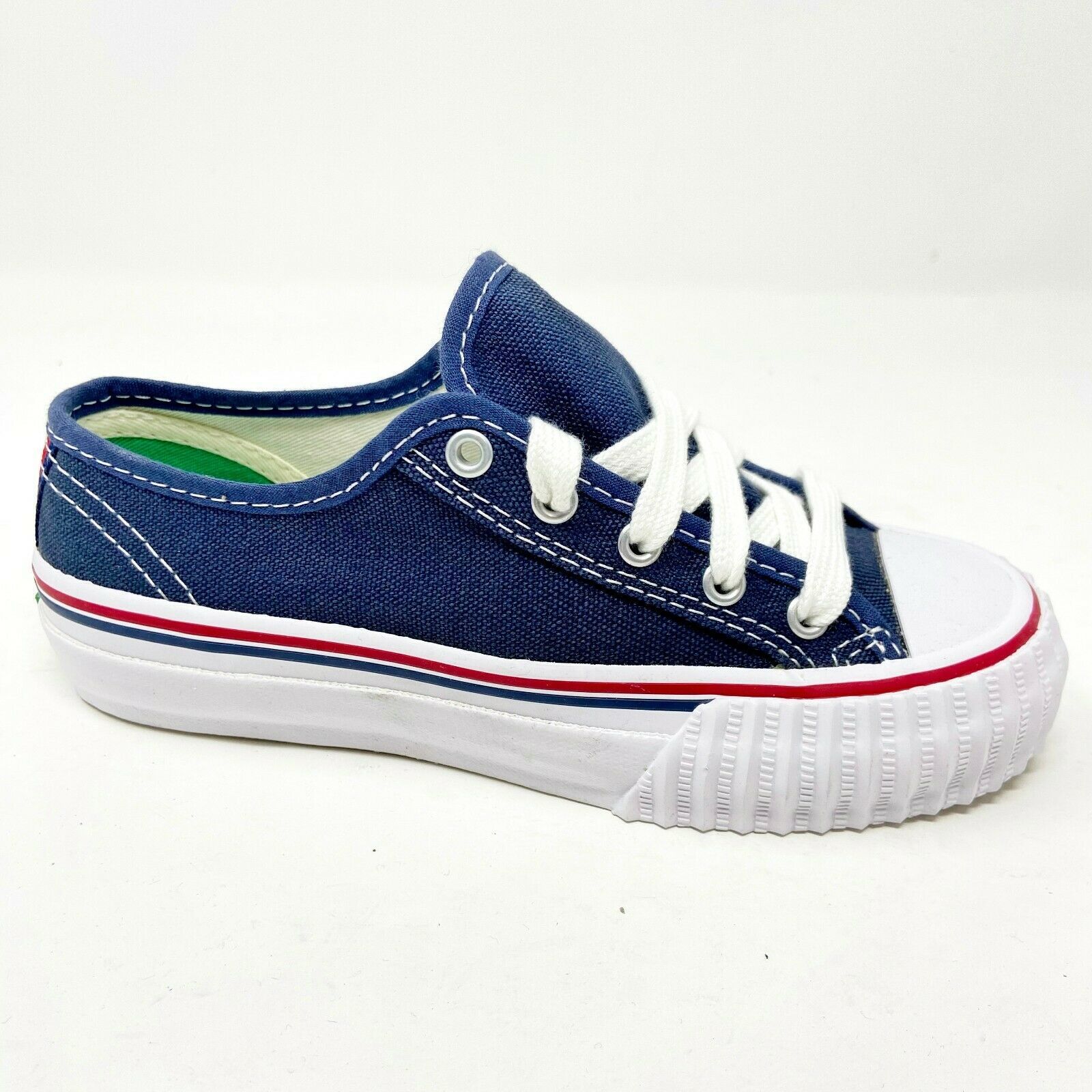 PF Flyers Center Lo Reiss Navy White Kids Retro Sneakers KC1002NV - $29.95