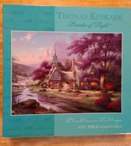 Puzzle Vintage Thomas Kinkade Clocktower Cottage 1000 Piece Puzzle - $22.99
