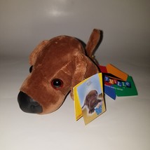 Big Head First Brown Puppy Dog Plush Stuffed Animal Toy Playville 2003 w... - $14.80
