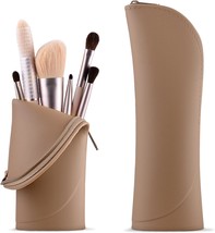 Makeup Brush Holder Silicone Makeup Brush Organizer Travel Makeup Brush Bag Make - £24.96 GBP