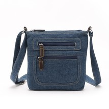 Fashion blue denim shoulder bags women handbag classical messenger bag satchels  - £18.80 GBP