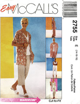 Misses&#39; COORDINATES 2000 McCall&#39;s Pattern 2755 Sizes 14-16-18 - £9.41 GBP
