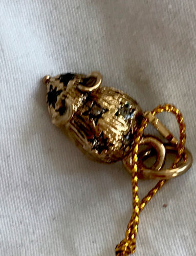 COACH Jewelry Mouse Swarovski Crystal Gold-plated Charm Charm Pendant - $54.45