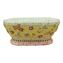 2001 Mary Engelbreit Meadow Cottage Hostess 9 1/2”Large Footed Serving Bowl EUC - £28.42 GBP
