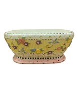 2001 Mary Engelbreit Meadow Cottage Hostess 9 1/2”Large Footed Serving B... - £35.05 GBP