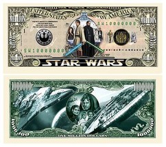 ✅ Pack of 50 Star Wars Original 1 Million Dollar Bill Collecible Novetly Money ✅ - £13.90 GBP