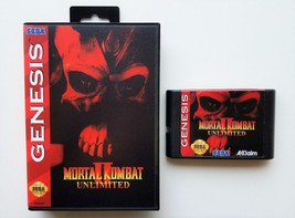 Mortal Kombat II Unlimited Sega Genesis (Playable Bosses and Secret fighter) USA - £11.78 GBP+