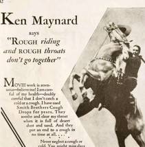 1930 Ken Maynard Smith Brothers Menthol Cough Drops Advertisement Boys Life E90 - £11.57 GBP