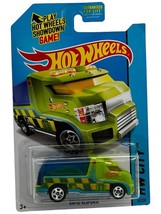 2014 Hot Wheels #43 HW City-HW Rescue RAPID RESPONSE Green Variant w/Chr... - £7.19 GBP