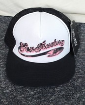 Fox Racing White Black Pink Graphic Trucker Hat Adjustable Snapback NWT - $27.29 CAD