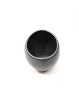 Studio Pottery Black Matte Modern Vase Signed M. Swan 5” Hand Thrown Asy... - $743.85 MXN
