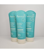 3 x Aveeno Protect + Soothe Mineral Sunscreen Lotion Broad Spectrum SPF ... - $215.54 MXN
