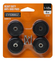 1-1/2 in. Heavy-Duty Anti-Skid Surface Pads (4 per Pack)  - £5.53 GBP