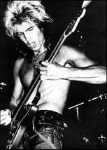 Dokken George Lynch live onstage with ESP guitar classic b/w pin-up photo print - $4.46