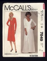 McCALL'S Pattern No #7849 * MISSES' Jiffy DRESS stretch fabric  SIZE 18 ... - $9.41