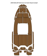 2006 Wellcraft Fisherman 212 Swim Cockpit Pad Boat EVA Foam Teak Deck Fl... - $1,503.11 CAD