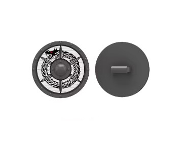Minifigure White Dragon Round Shield For Knight Toys Gift - $4.06