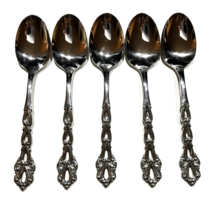 (5) Oneida Community  Chandelier Oval Place Soup Spoons EXCELLENT 7&quot; - £28.42 GBP
