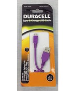 DURACELL SYNC &amp; CHARGE CABLE DU1637 - PURPLE - $14.60