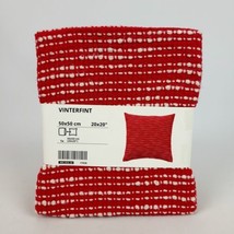 IKEA VINTERFINT Cushion Cover Red 20&quot;x20&quot; 405.654.45 New - $19.79