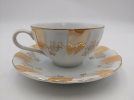 Tea / Coffee Cup and Saucer Hand Painted From  JAPAN - £7.88 GBP