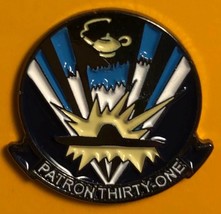 Navy Reserve VP-31 Black Lightning Patron Squadron Military Metal Magnet Pin - £21.57 GBP